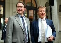 Schon vor Corona haben sich Bundesverkehrsminister Andreas Scheuer (CSU) und Bahnchef Richard Lutz zu Krisengesprächen getroffen.
