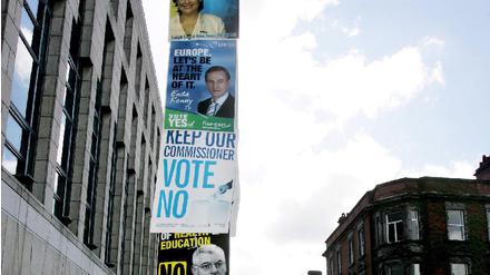 Vor Referendum über den EU-Reformvertrag in Irland