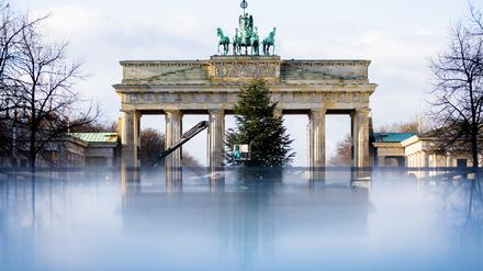Am Brandenburger Tor findet in diesem Jahr wieder eine Silvestershow statt.