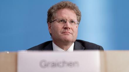 Patrick Graichen bei der Bundespressekonferenz