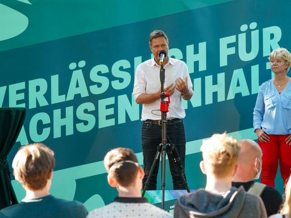 Rechnet mit einem starken Ergebnis für seine Partei: Grünen-Chef Robert Habeck