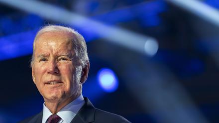 Joe Biden, Präsident der USA, spricht bei einer Wahlkampfveranstaltung in North Las Vegas. 