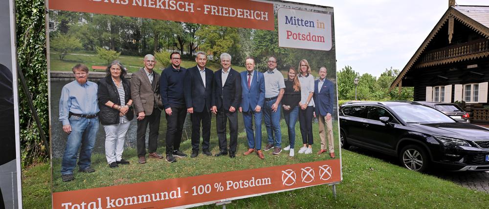 Wahlplakat von „Mitten in Potsdam“