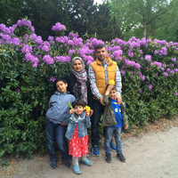 Die Familie von Wasil Yusufi, die in Wilhelmstadt lebt.