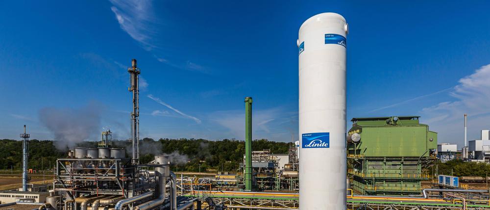 Wasserstoff-Produktionsanlage der Linde AG in Leuna.