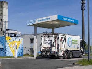 Die Stadt Herten in Nordrhein-Westfalen betreibt eine Flotte wasserstoffgetriebener Mülllaster.