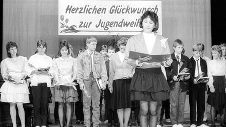In der DDR gehörte ein Gelöbnis mit zur Jugendweihe. 