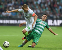 Davy Klaassen brachte Werder Bremen mit 1:0 in Führung.