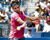 Federer zaubert mit 34 Jahren noch neue Tricks aus dem Ärmel.