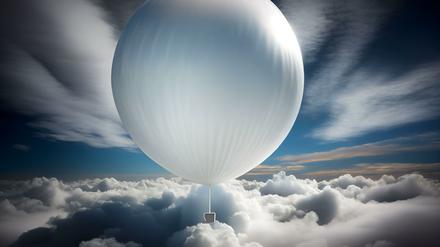 Zwischen den Wolken. Und derzeit auch zwischen allen Stühlen: An einen Forschungsballon kann man ein Forschungsgerät hängen. Oder eben eins für Spionage.