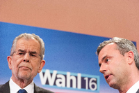 Nach der Wahl am 22. Mai: Alexander Van der Bellen (links) und Norbert Hofer.