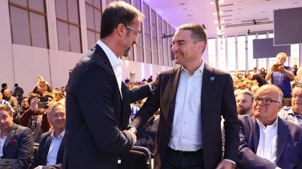 Auf Wiedersehen. Lars Windhorst (rechts) hat bekanntgegeben, dass er einen Käufer für Hertha BSC gefunden hat.