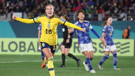 Schweden ist nach dem Sieg gegen Japan im WM-Halbfinale dabei.