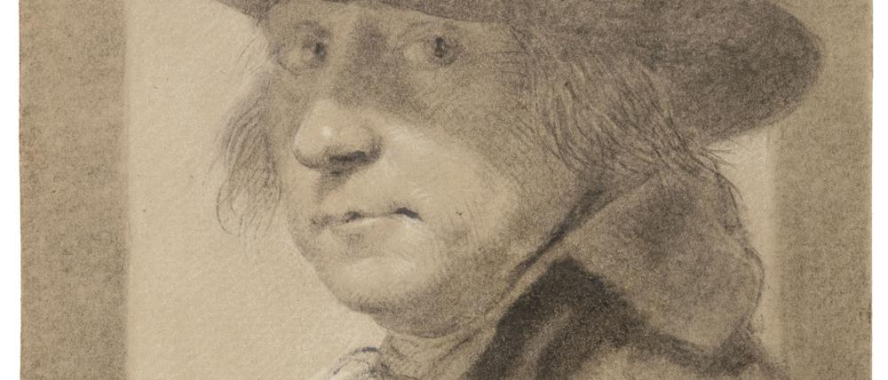 Das Selbstporträt von Wybrand Hendriks (1744-1831) stammt aus einer privaten belgischen Sammlung und hängt am Stand von Onno van Seggelen.