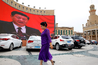 Xi Jinping, Staats- und Parteichef in der Großen Halle des Volkes in Peking.
