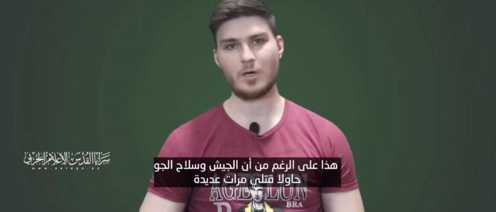 Ein Screenshot auf dem Propagandavideo des Palästinensischen Dschihad
