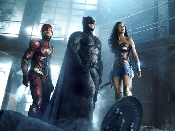 Flash, Batman und Wonder Woman in „Zack Snyder’s Justice League“.