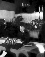 Konrad Adenauer, erster Bundeskanzler der Bundesrepublik.
