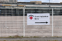Im Impfzentrum im ehemaligen Flughafen Tempelhof wird nur Astrazeneca gespritzt.
