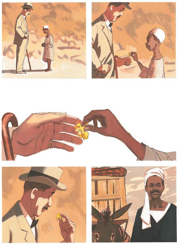 Eine der in Ägypten spielenden Szenen des Buches.