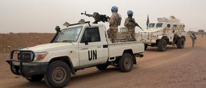 Bei einem Anschlag auf eine UN-Patrouille im westafrikanischen Mali sind ein Blauhelmsoldat getötet und acht weitere schwer verletzt worden (Symbolbild).