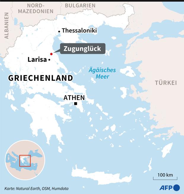 Zugunglück in Griechenland