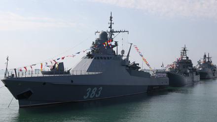 Die russische Korvette „Sergej Kotow“ patrouilliert nach Angaben britischer Militärexperten die Route zwischen dem Bosporus und der ukrainischen Hafenstadt Odessa. 