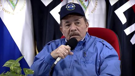 This screen grab obtained from a handout video broadcasted by Nicaragua's Canal 6 shows Nicaraguan President Daniel Ortega speaking during a radio and television broadcast message on February 9, 2023, in Managua. - Ortega said  that Bishop Rolando Álvarez, detained since August for conspiracy, refused to leave for the United States with the group of more than 200 opposition members who have been released earlier today from prison and expelled from the country, for which he was sent back to prison in Managua.. (Photo by CANAL 6 NICARAGUA / AFP) / RESTRICTED TO EDITORIAL USE - MANDATORY CREDIT "AFP PHOTO - CANAL 6 NICARAGUA " - NO MARKETING - NO ADVERTISING CAMPAIGNS - DISTRIBUTED AS A SERVICE TO CLIENTS