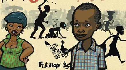 Comic-Reportage: Das Cover des bislang nur auf Französisch vorliegenden Buches „I comb Jesus et autres reportages africains“.