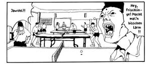 Knallhartes Training: Eine Szene aus „Ping Pong“.