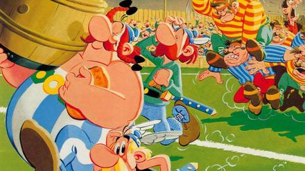 Streitlustig. Bislang sind 34 Alben mit Abenteuern von Asterix und Obelix erschienen.