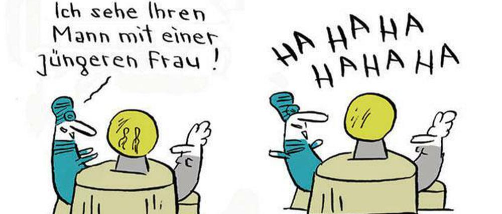 Ein Comic-Strip von Nicolas Mahler (für Komplettansicht auf Plus-Symbol klicken). Mehr unter www.mahlermuseum.com.