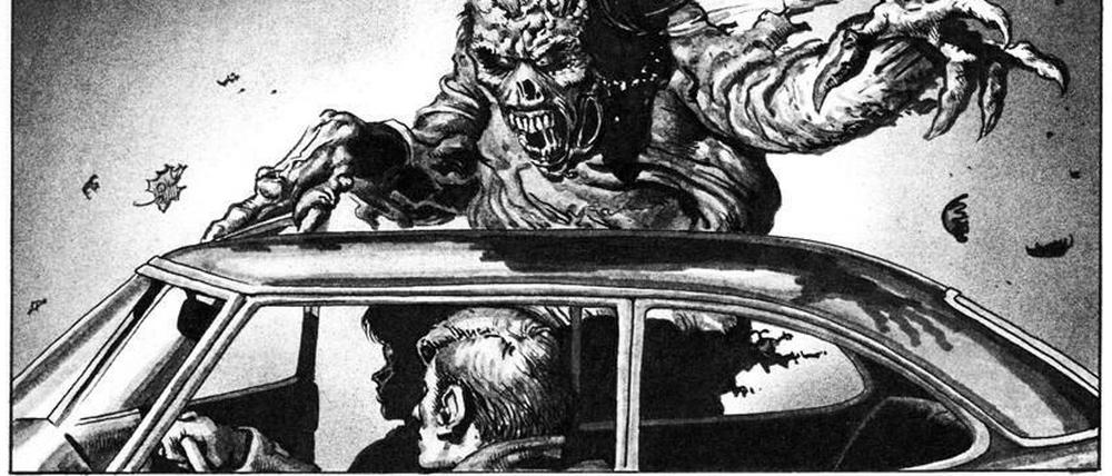 Das Böse ist überall: Eine Seite aus der Gesamtausgabe mit Richard Corbens Arbeiten für "Creepy".