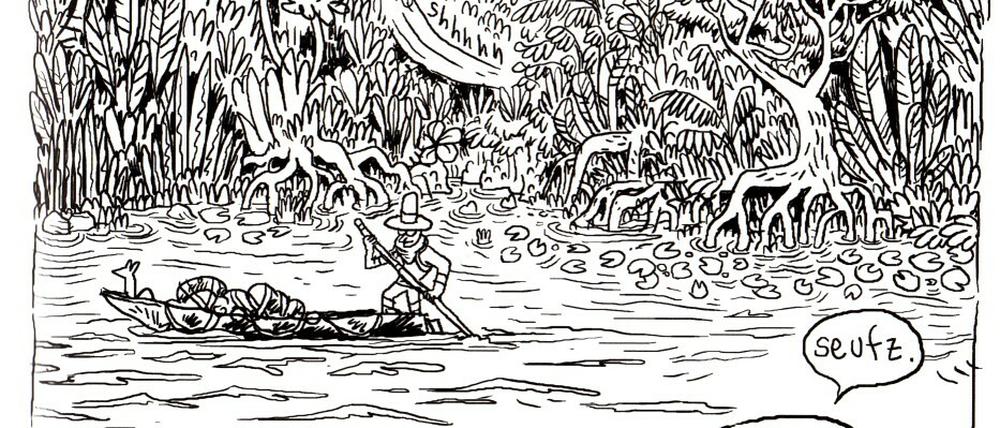 Undurchdringlicher Dschungel: Eine Szene aus dem Buch.
