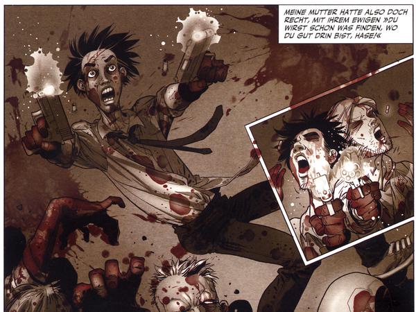 Überraschungserfolg. Auch die deutsche Zombie-Serie „Die Toten“, wird im Jahrbuch gewürdigt, hier eine Szene daraus.
