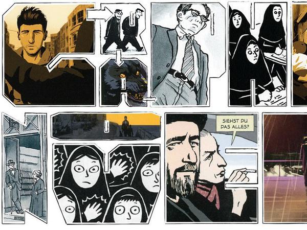 Comics für Anspruchsvolle: Mit dieser Collage aus Bildern der ausgewählten Titel wirbt die Süddeutsche Zeitung für die Edition.