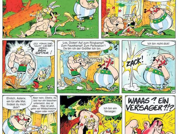 Klassiker. Bis 1977 prägten Goscinny und Uderzo die Reihe, hier „Asterix bei den Olympischen Spielen“.