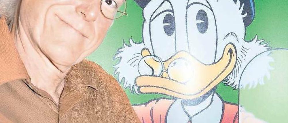 Künstler und Werk: Don Rosa und Dagobert Duck.