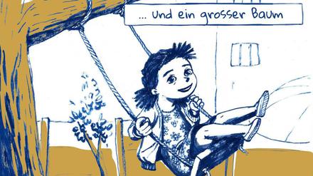 Kindliche Perspektive: Eine Seite aus „Bergstraße 68“.