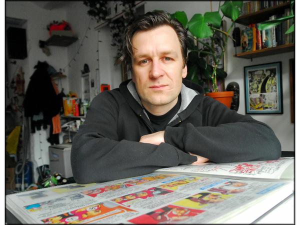 Szene-Veteran: Andreas Michalke, Jahrgang 1966, veröffentlicht seit Ende der achtziger Jahre seine autobiographisch inspirierten Comics.