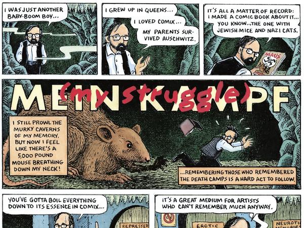Meta-Comic: Neben Interviews und Dokumenten reflektiert Spiegelman seine Geschichte auch in Comicepisoden.