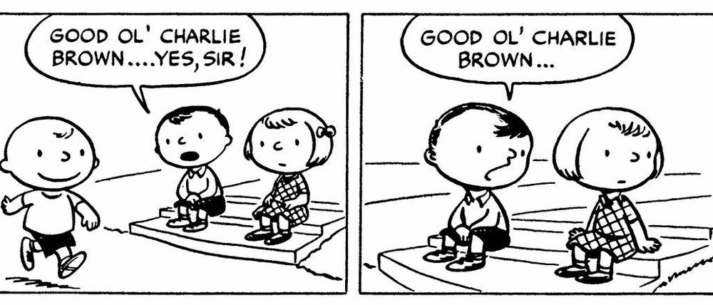 Wie alles anfing. Der erste Peanuts-Strip vom 2. Oktober 1950.