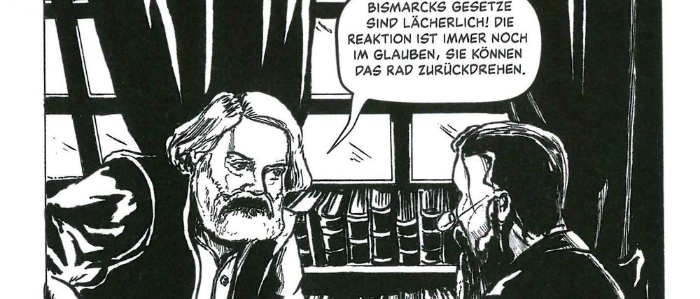 Vordenker: Marx und Engels in einer Szene aus „Engels. Unternehmer und Revolutionär“.