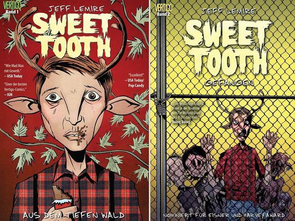 Ausgezeichnet: "Sweet Tooth" - hier die Cover der ersten beiden deutsche Sammelbände - wurde kürzlich von einer Tagesspiegel-Jury als einer der besten Comics des vergangenen Jahres gekürt.