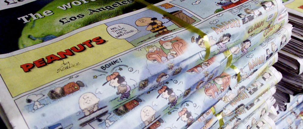 „Ich wünsche, jemand würde zu mir kommen und sagen: Charlie Brown, ich bin dein Freund.“ Der Peanuts-Strip wird bis heute in vielen Zeitungen nachgedruckt.