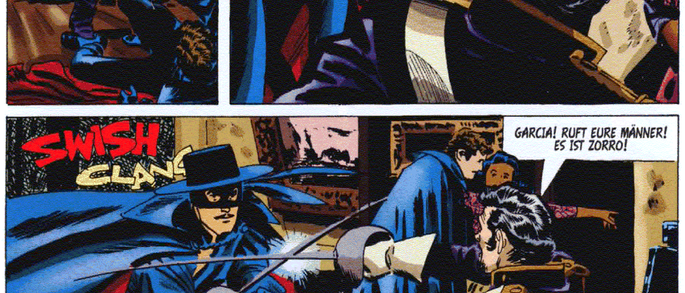 Klassischer Held: Zorro bei der Arbeit.