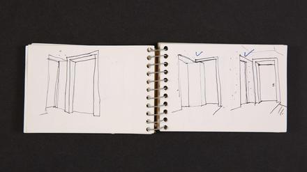 Skizzenbuch des Londoner Architekts Tony Fretton.