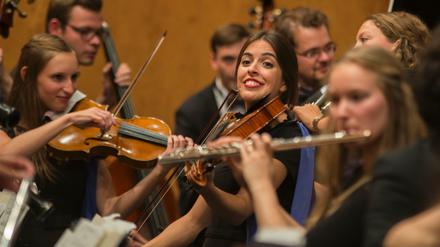 Mitglieder des European Union Youth Orchestra.