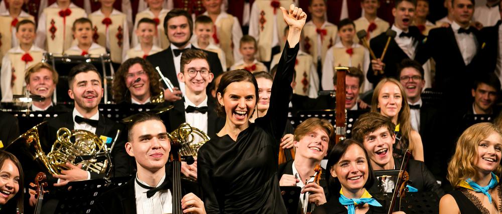 Das Jugendsymphonieorchester der Ukraine.