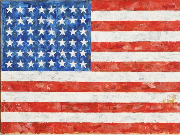 Flagge zeigen. "The Flag" von Jasper Johns wurde 2010 für über 25 Millionen Dollar versteigert.